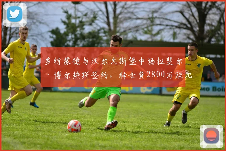 多特蒙德与沃尔夫斯堡中场拉斐尔·博尔热斯签约，转会费2800万欧元